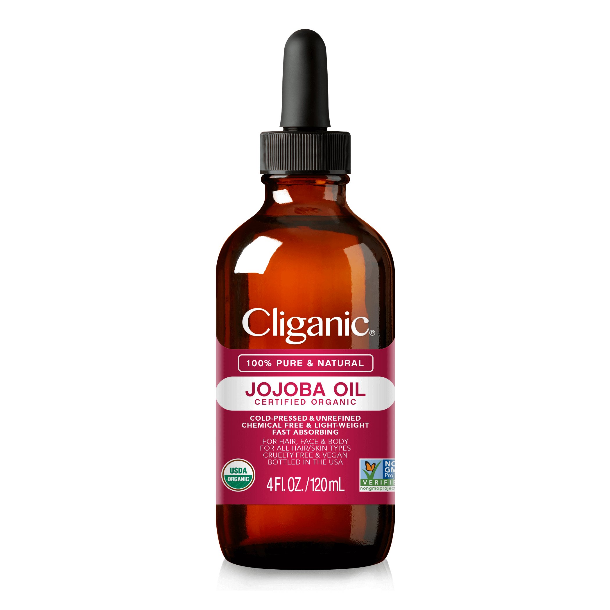 Copy of Cliganic BottleRender Jojoba V5 D