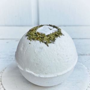 Howlite Bath Bomb with Cannabis Sativa Hemp Seed Oil