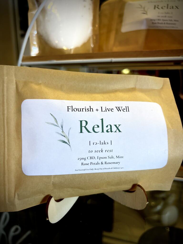 Flourish Live Well Cbd Relax Bath Salts Flourish Live Well
