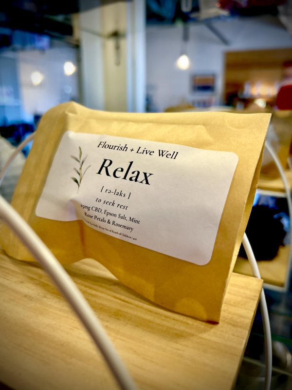 Flourish + Live Well CBD Relax Bath Salts - Image 5