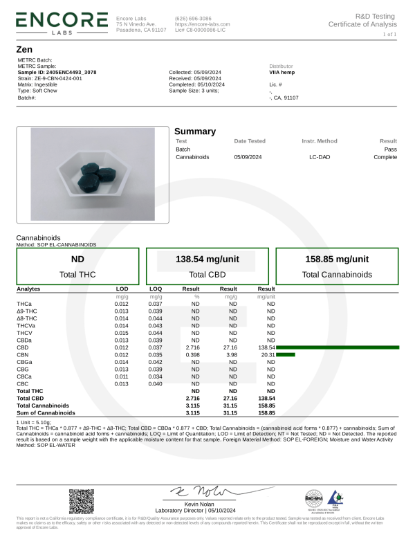 Viia Hemp Flowstate CBD and CBG Grapefruit Gummies - Image 3