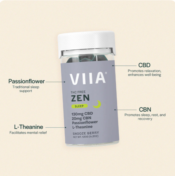 Viia Hemp Zen Gummies: CBD and CBN Gummies For Sleep - Image 2
