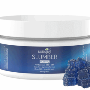 Kurativ Slumber CBD Gummies 900mg – Full Spectrum CBD + CBN Sleep Formula