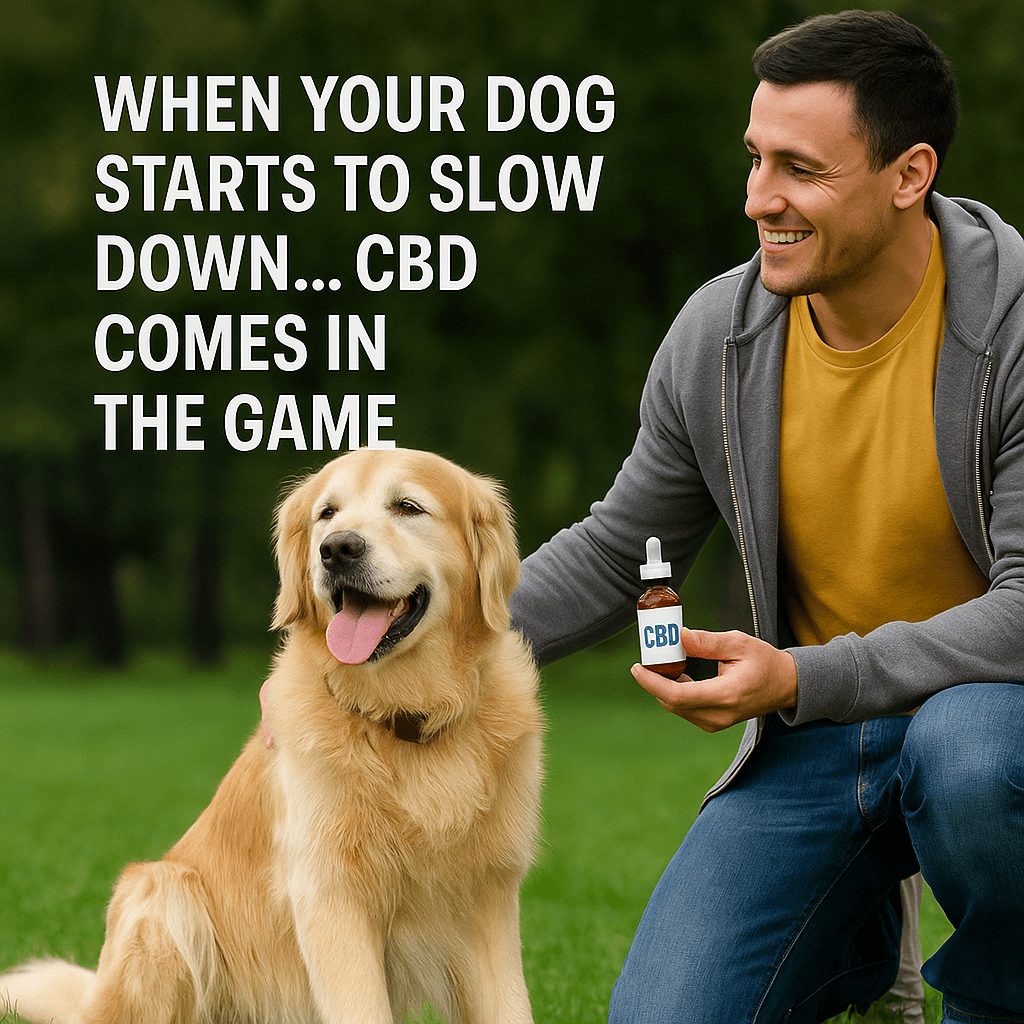 When Your Dog Starts to Slow Down. CBD Comes in the Game