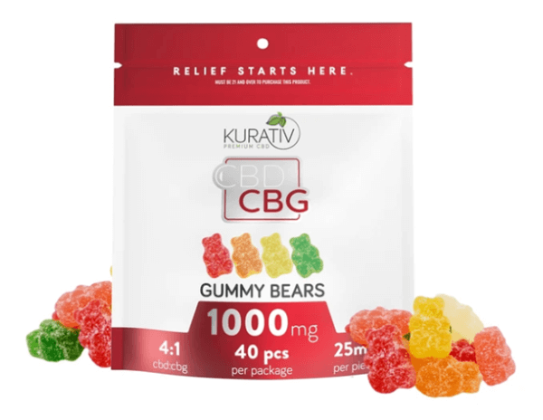 Kurativ 1000mg CBD CBG Gummies