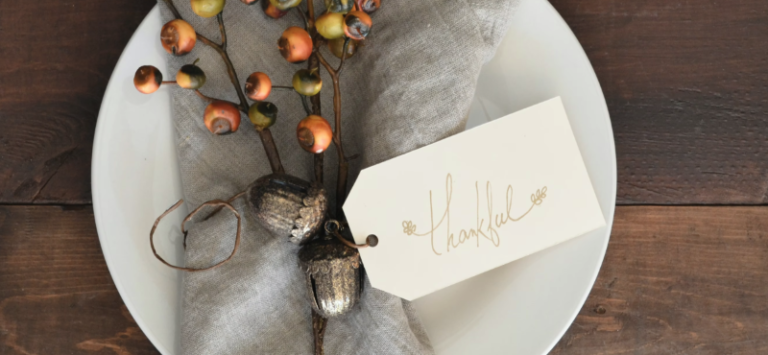 Wellness and Gratitude for Thanksgiving