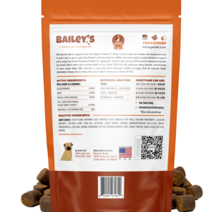 Bailey's Pet Extra Strength Hip & Joint CBD Soft Chews 6mg per treat, 30 per bag