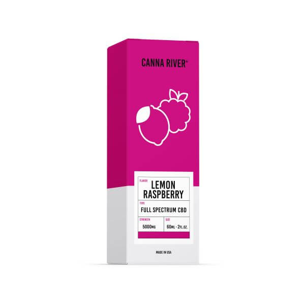 Canna River Full Spectrum Lemon Raspberry Tincture 5000mg CBD 2.02 oz