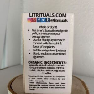 Lit Rituals Solar Herbal Cigarettes