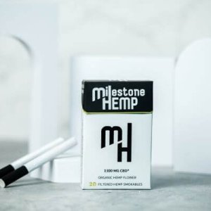 picture of a carton of Milestone Brand CBD smokeables in a carton